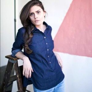 Tradlands Hatteras Denim Popover